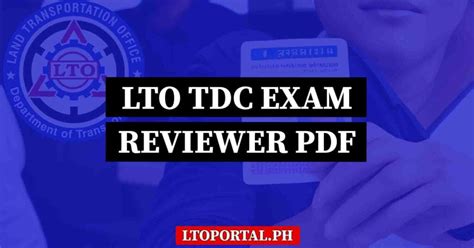 Download LTO TDC Exam Reviewer PDF File .